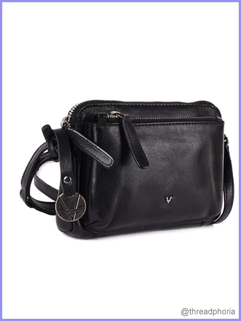 Genuine Italian Leather Small Crossbody Sling Bag RFID